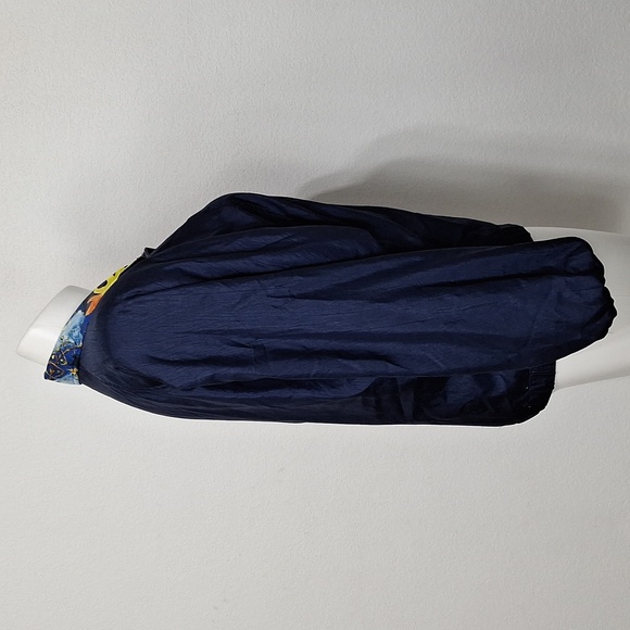 Head Vintage Blue 90's Sun Clouds Reversible Bomber Windbreaker Jacket Size L - Picture 11 of 15